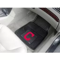 Click here to learn more about the Cleveland Guardians Heavy Duty 2-Piece Vinyl Car Mats 17"x27".