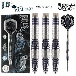 Click here to learn more about the Shot! Darts Birds of Prey Falcon Steel Tip Dart Set 90% Tungsten 23 Gram.