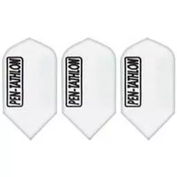 Click here to learn more about the GLD White Slim Pentathlon 2368 Dart Flights.