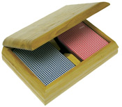 Click here to see larger photo of the Clearance - Wood Card Holder with Cards.