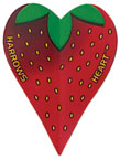 Heart Shaped Strawberry Dart Flight