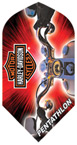 Click here to see larger photo of the Harley Davidson Slim Bike Pentathlon Dart Flights.