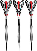 Click here to see larger photo of the Harrows V-Wing 90% Tungsten Steel Tip Darts.
