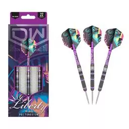Click here to learn more about the DW (Dart World) Liberty 90% Tungsten Steel Tip Darts.