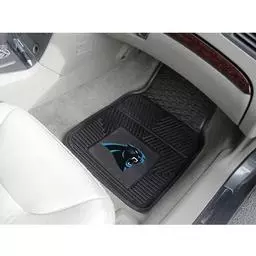 Click here to learn more about the Carolina Panthers Heavy Duty 2-Piece Vinyl Car Mats 17"x27".