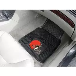 Click here to learn more about the Cleveland Browns Heavy Duty 2-Piece Vinyl Car Mats 17"x27".