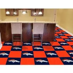 Click here to learn more about the Denver Broncos Carpet Tiles 18"x18" tiles.