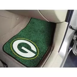 Click here to learn more about the Green Bay Packers 2-piece Carpeted Car Mats 17"x27".