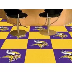 Click here to learn more about the Minnesota Vikings Carpet Tiles 18"x18" tiles.
