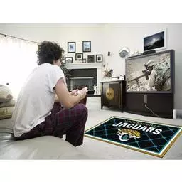 Click here to learn more about the Jacksonville Jaguars Rug 4''x6''.