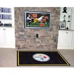 Click here to learn more about the Pittsburgh Steelers Rug 5''x8''.