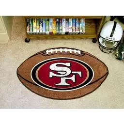 Click here to learn more about the San Francisco 49ers Football Rug 20.5"x32.5".