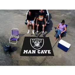 Click here to learn more about the Oakland Raiders Man Cave Tailgater Rug 5''x6''.