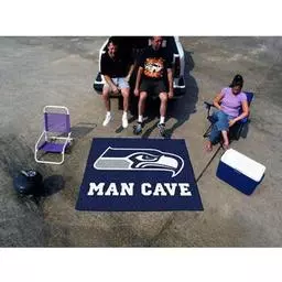 Click here to learn more about the Seattle Seahawks Man Cave Tailgater Rug 5''x6''.