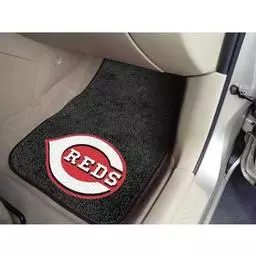Click here to learn more about the Cincinnati Reds 2-piece Carpeted Car Mats 17"x27".
