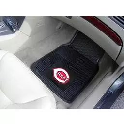Click here to learn more about the Cincinnati Reds Heavy Duty 2-Piece Vinyl Car Mats 17"x27".