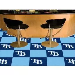 Click here to learn more about the Tampa Bay Rays Carpet Tiles 18"x18" tiles.