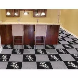 Click here to learn more about the Chicago White Sox Carpet Tiles 18"x18" tiles.