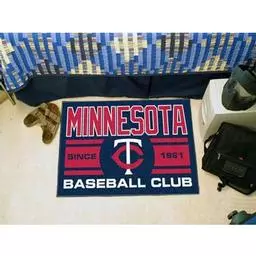 Click here to learn more about the ota Twins Baseball Club Starter Rug 19"x30".