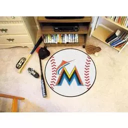 Click here to learn more about the Miami Marlins Baseball Mat 27" diameter.