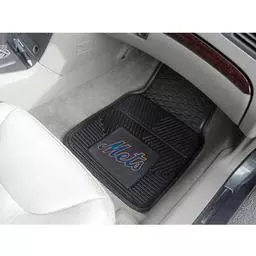 Click here to learn more about the New York Mets Heavy Duty 2-Piece Vinyl Car Mats 17"x27".