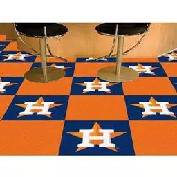 Click here to learn more about the Houston Astros Carpet Tiles 18"x18" tiles.
