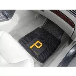 Click here to learn more about the Pittsburgh Pirates Heavy Duty 2-Piece Vinyl Car Mats 17"x27".