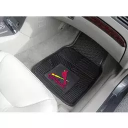 Click here to learn more about the St. Louis Cardinals Heavy Duty 2-Piece Vinyl Car Mats 17"x27".