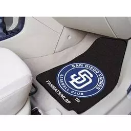 Click here to learn more about the San Diego Padres 2-piece Carpeted Car Mats 17"x27".
