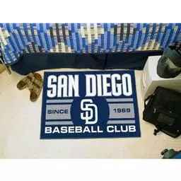 Click here to learn more about the ego Padres Baseball Club Starter Rug 19"x30".