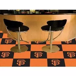 Click here to learn more about the San Francisco Giants Carpet Tiles 18"x18" tiles.
