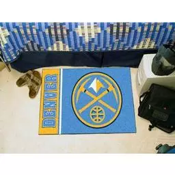 Click here to learn more about the Denver Nuggets Uniform Inspired Starter Rug 19"x30".