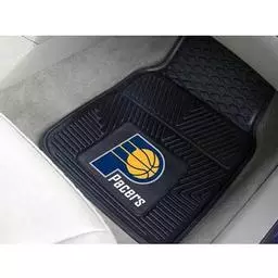 Click here to learn more about the Indiana Pacers Heavy Duty 2-Piece Vinyl Car Mats 17"x27".