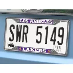 Click here to learn more about the Los Angeles Lakers License Plate Frame 6.25"x12.25".