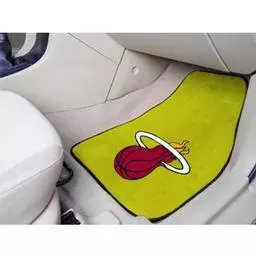 Click here to learn more about the Miami Heat 2-piece Carpeted Car Mats 17"x27".