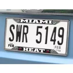 Click here to learn more about the Miami Heat License Plate Frame 6.25"x12.25".