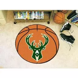 Click here to learn more about the Milwaukee Bucks Basketball Mat 27" diameter.