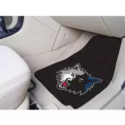 Click here to learn more about the Minnesota Timberwolves 2-piece Carpeted Car Mats 17"x27".