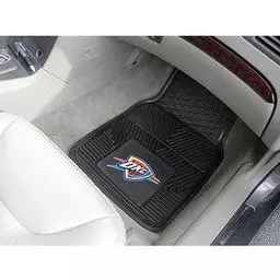 Click here to learn more about the Oklahoma City Thunder Heavy Duty 2-Piece Vinyl Car Mats 17"x27".