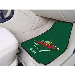 Click here to learn more about the Minnesota Wild 2-pc Printed Carpet Car Mats 17"x27".