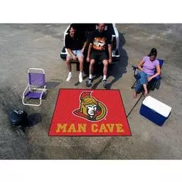Click here to learn more about the Ottawa Senators Man Cave Tailgater Rug 5''x6''.