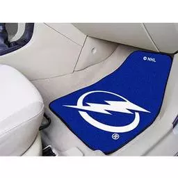 Click here to learn more about the Tampa Bay Lightning 2-pc Printed Carpet Car Mats 17"x27".