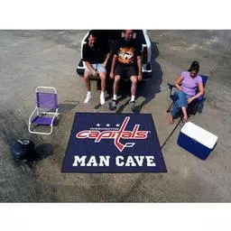 Click here to learn more about the Washington Capitals Man Cave Tailgater Rug 5''x6''.