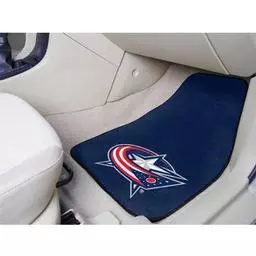 Click here to learn more about the Columbus Blue Jackets 2-pc Printed Carpet Car Mats 17"x27".