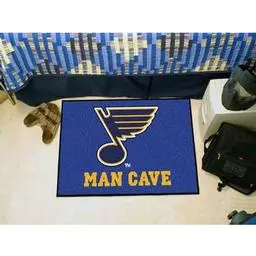 Click here to learn more about the St. Louis Blues Man Cave Starter Rug 19"x30".