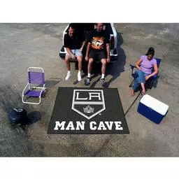 Click here to learn more about the Los Angeles Kings Man Cave Tailgater Rug 5''x6''.