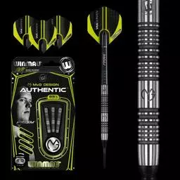 Click here to learn more about the Winmau MvG Design Michael Van Gerwen Authentic 85% Tungsten Soft Tip Darts 20 Gram.
