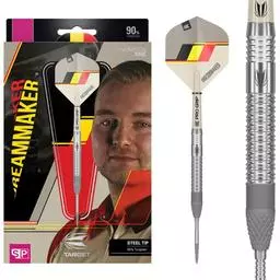 Click here to learn more about the Target Darts Dimitri Van Den Bergh GEN 1 SP 90% Tungsten Steel Tip Darts.