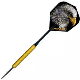 Click here to learn more about the Gold Eagle Grooved Fixed Point Steel Tip Darts.