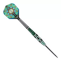 Click here to learn more about the Shot! Darts Celt Druid Steel Tip Dart Set-90% Tungsten Barrels.
